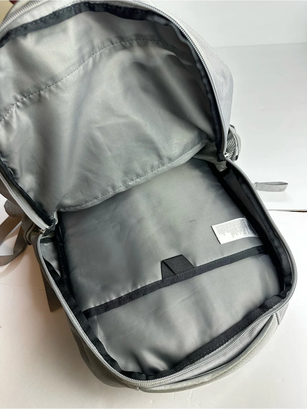 The North Face Jester Backpack in Light Gray Plum Cord Unisex Adjustable School
